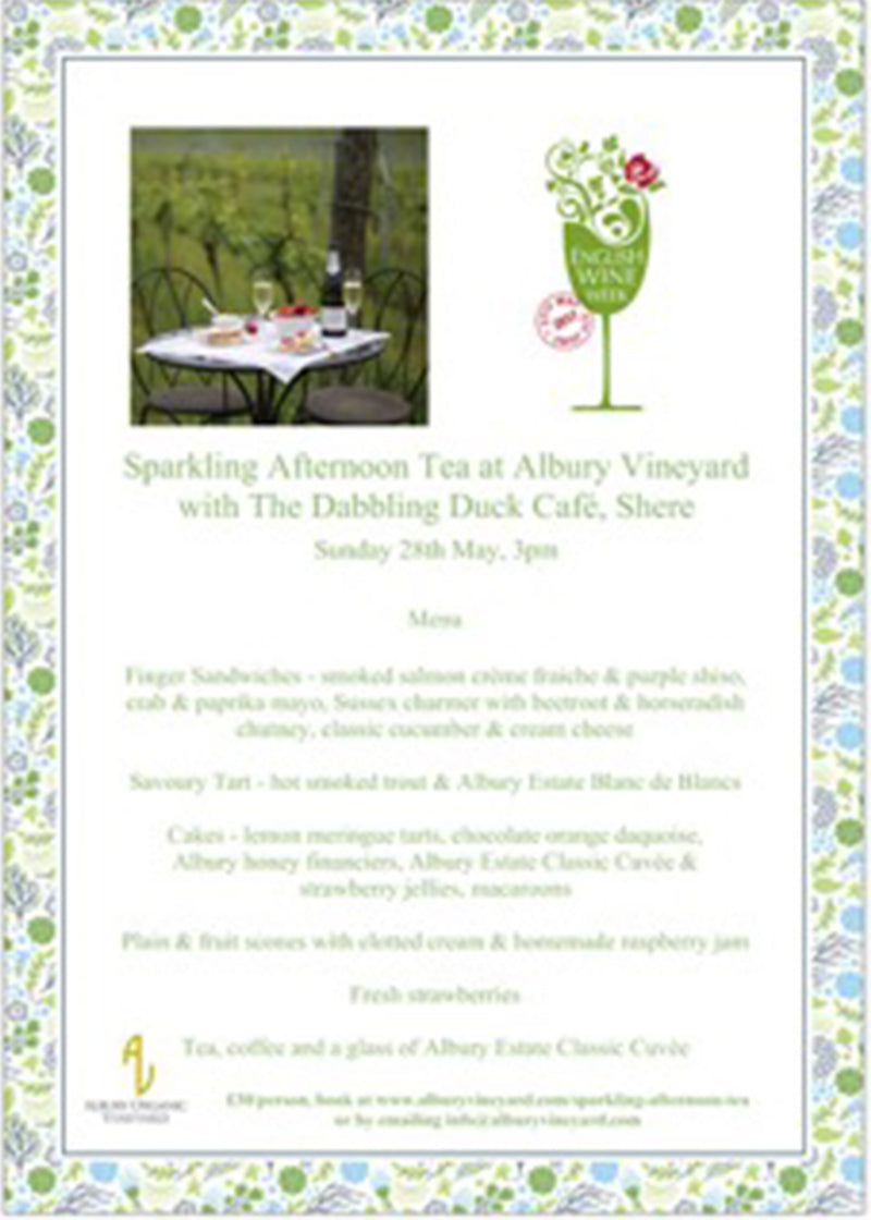 Sparkling Afternoon Tea at Albury Vineyard